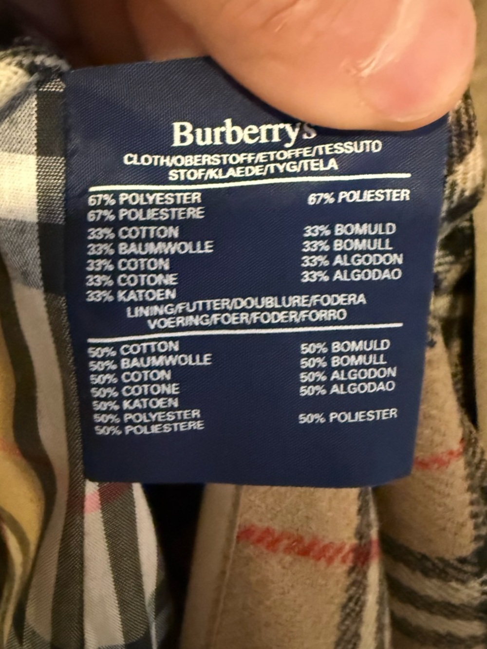 Authenic Vintage Burberry Tan Double-Breasted Trench Coat - Picture 14 of 16